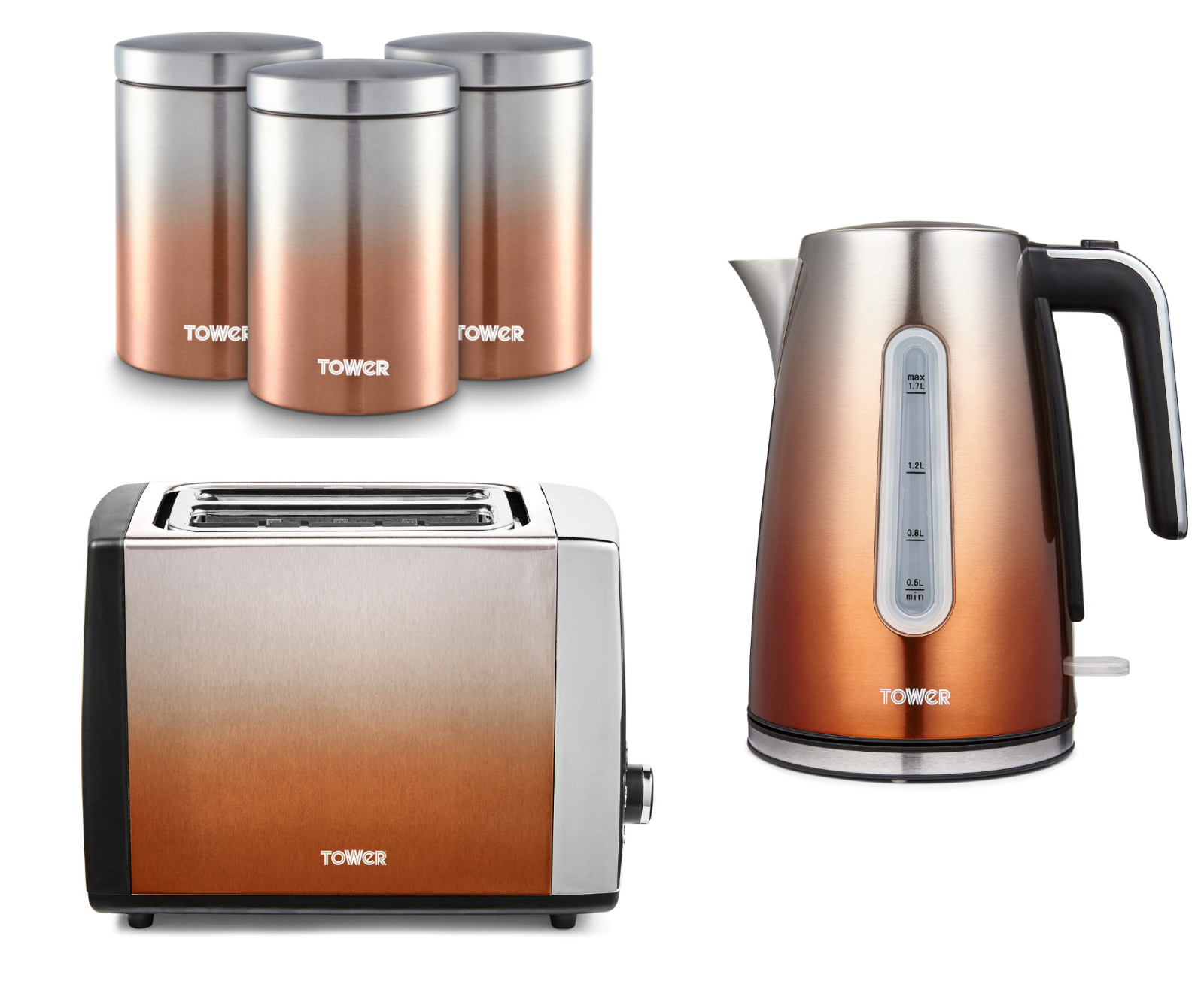 Copper kettle hotsell toaster and microwave