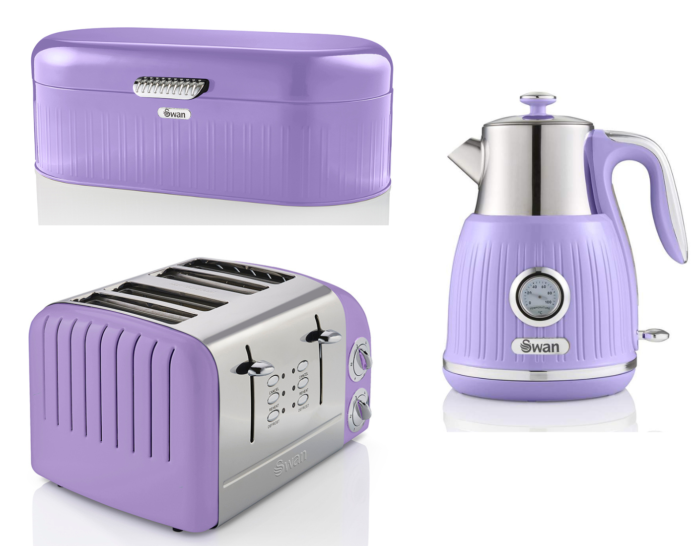 Swan Retro Kettle - 1.5 Liter - Purple 