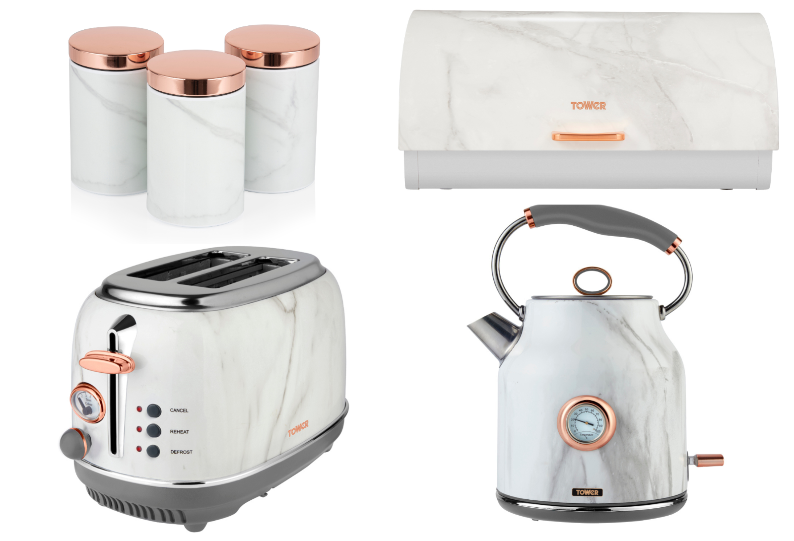 Marble effect kettle and toaster hotsell