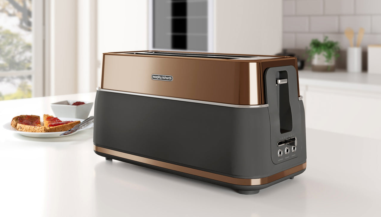 Morphy Richards Signature Opulent Copper 4 Slice Toaster 245742 | 2 Yr Guarantee