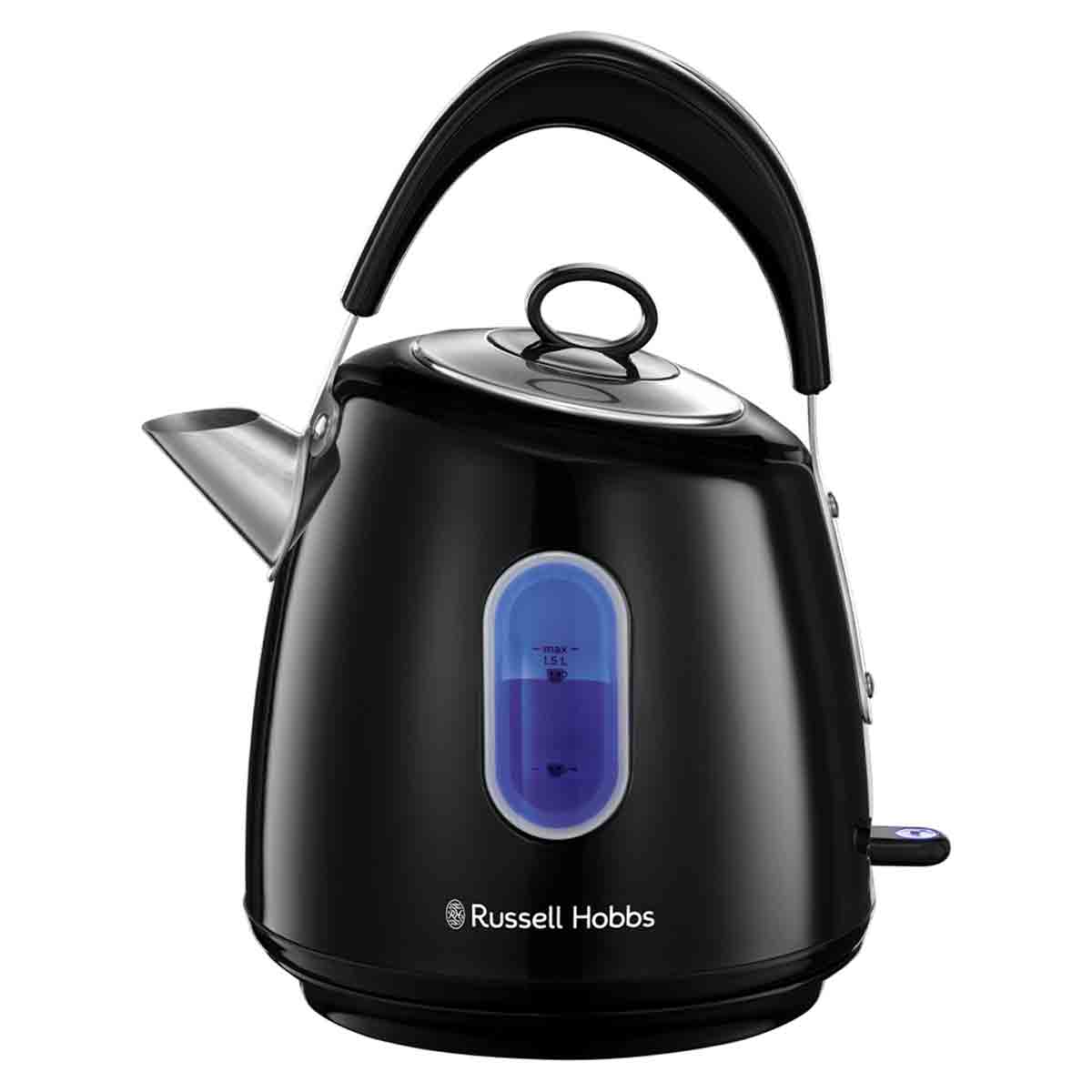 Russell Hobbs Stylevia Black 1.5L Kettle - Rapid Boil Contemporary Kettle