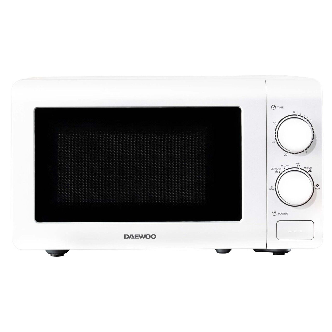 Daewoo White Manual 800W 20L Microwave Oven SDA2478GE Brand New with 3 Year Warranty