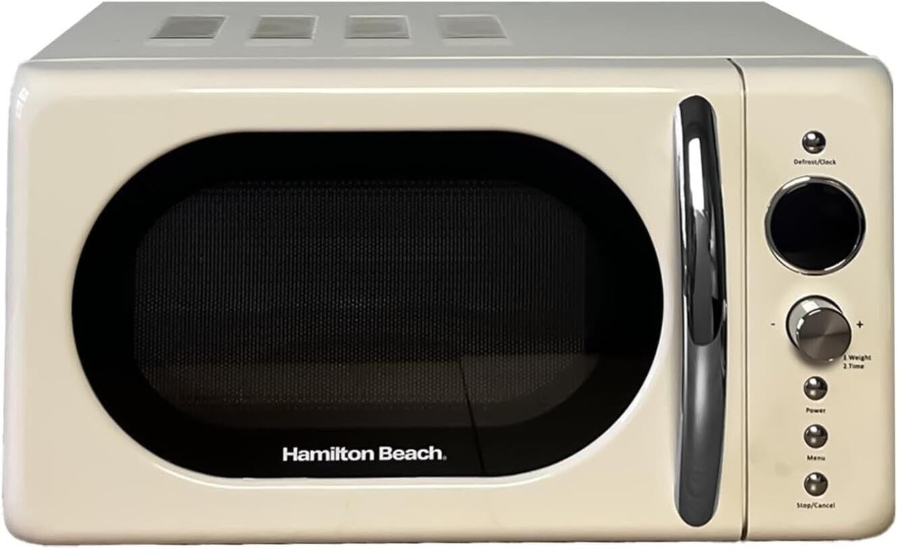 Hamilton Beach 20L Retro Cream Microwave 700W 20L Microwave Oven HB70H20C