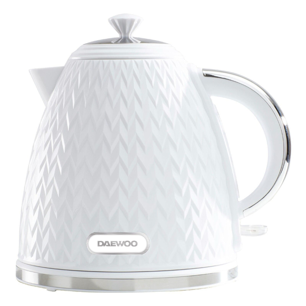 Daewoo Argyle White 1.7L 3KW Jug Kettle SDA1780 Diamond Pattern, Rapid Boil