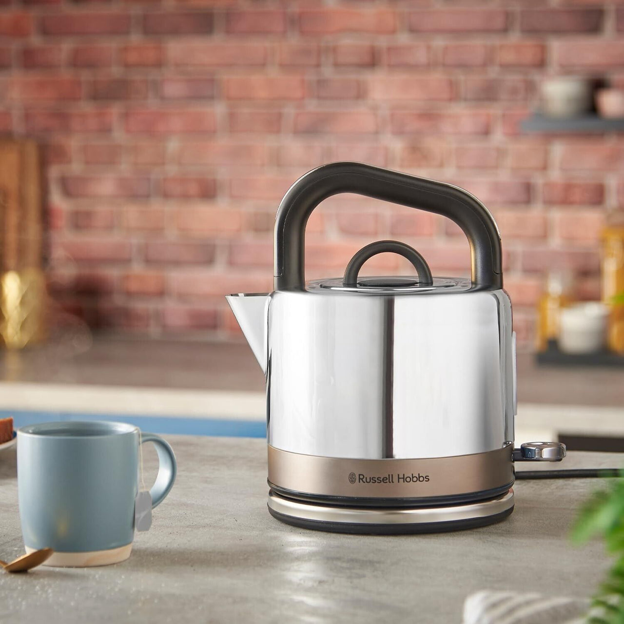 Russell Hobbs Distinctions Titanium 1.5L Kettle - Fast Boil & Perfect Pour Spout Kettle