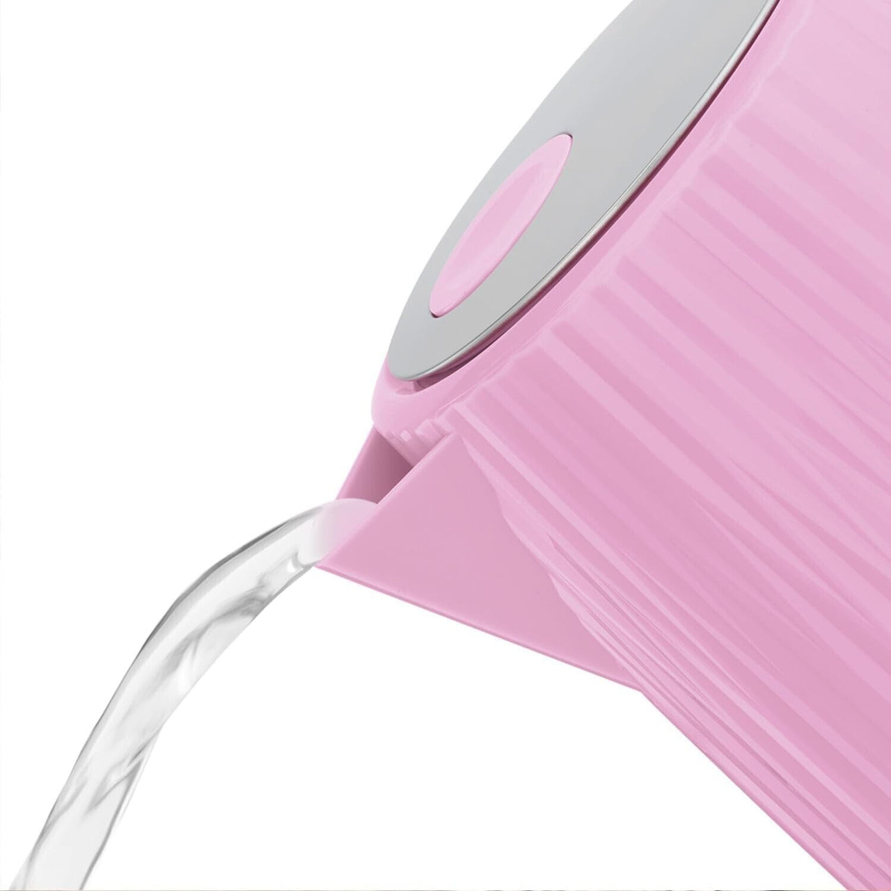 Russell Hobbs Eden Raspberry Pink 1.7L 3KW Kettle with Chrome Accents & Perfect Pour Spout