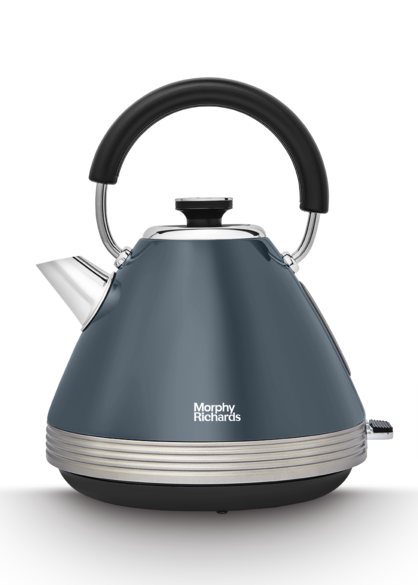 Morphy Richards Venture Retro Pyramid 1.5L 3KW Kettle in Basalt Colour 100335