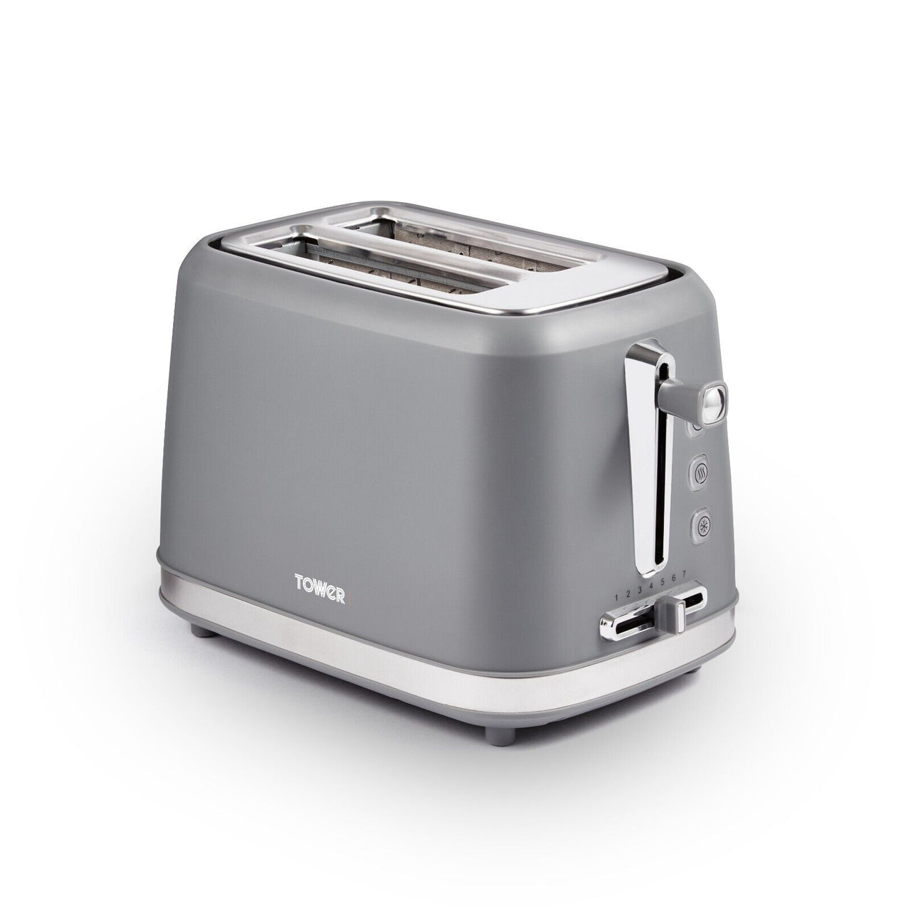 Tower Odyssey 2 Slice Toaster Grey with Chrome Accents T20070G