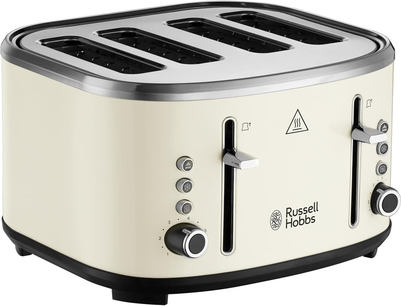 Russell Hobbs Stylevia Cream 4 Slice Wide Slot Toaster 26291