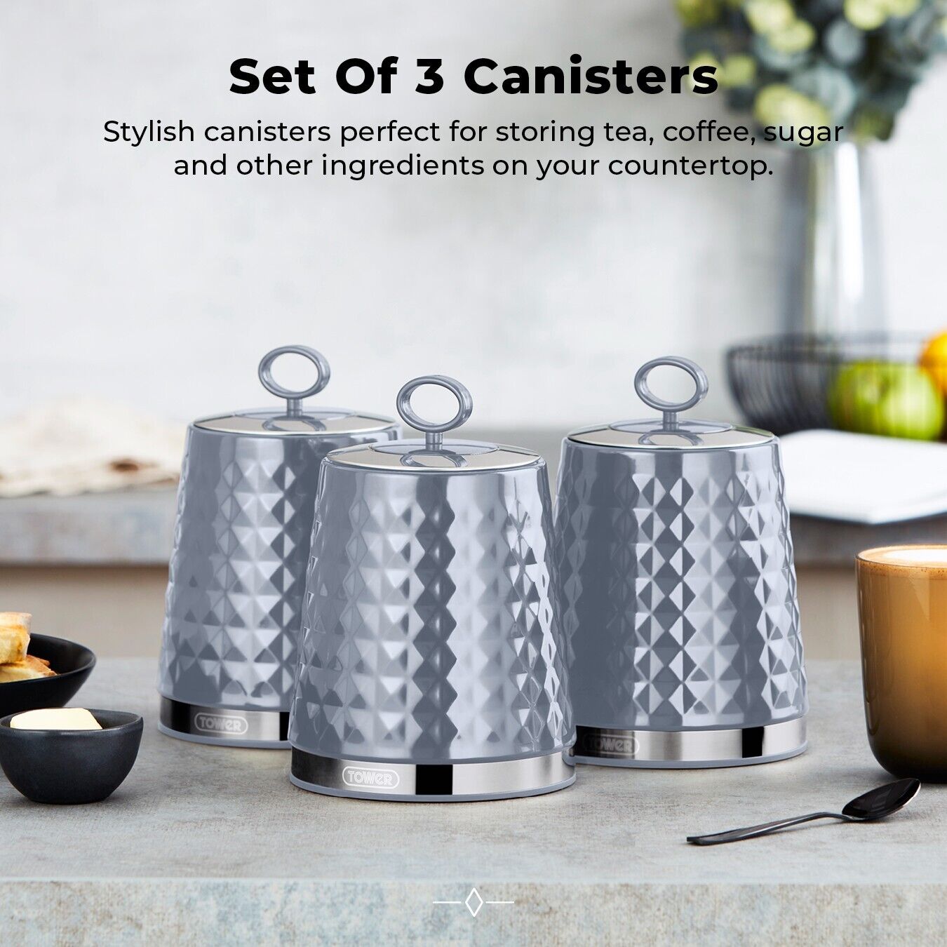 Tea coffee hot sale sugar canisters