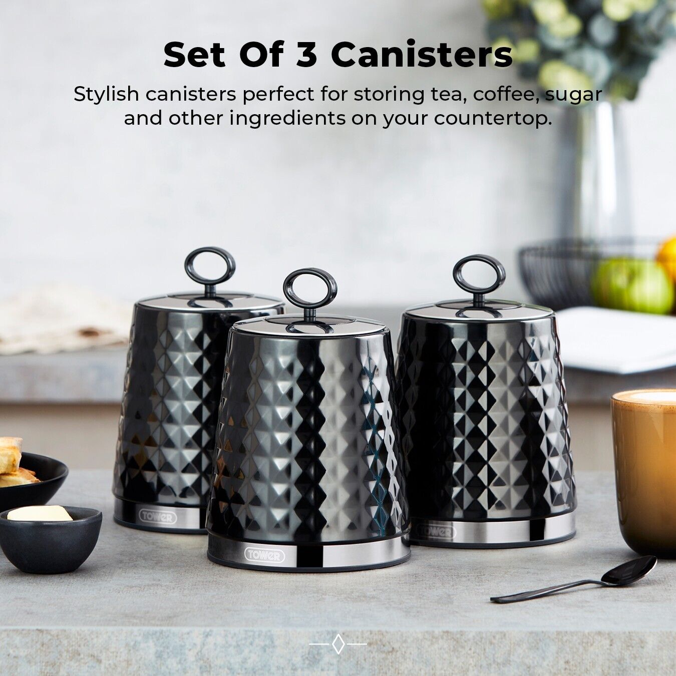 Scandi tea store coffee sugar canisters